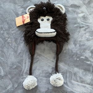 NWT Andes Gifts monkey gorilla Alpaca blend hat